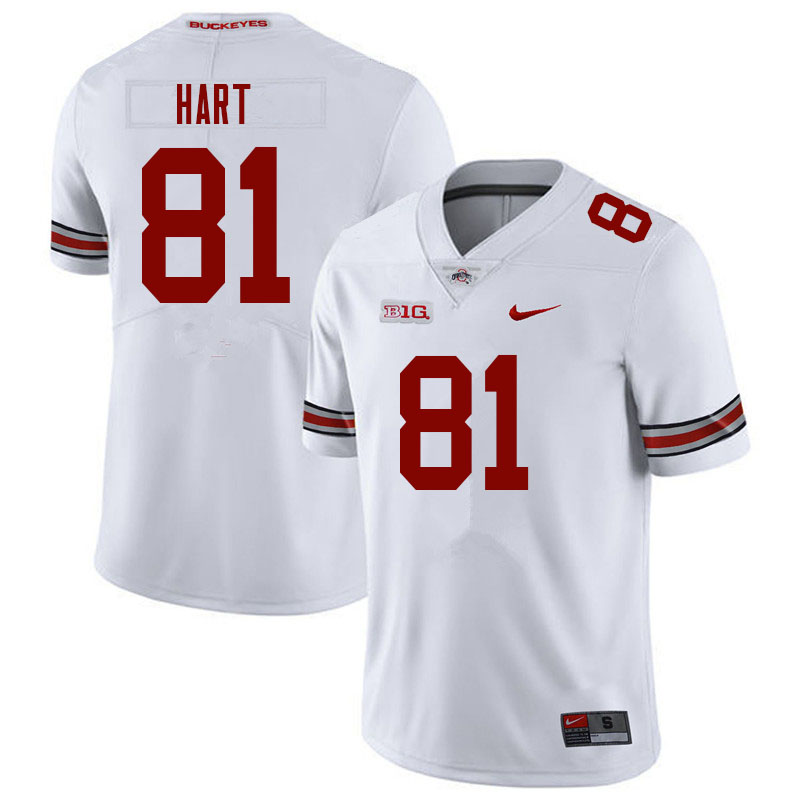 Ohio State Buckeyes #81 Sam Hart College Football Jerseys Sale-White